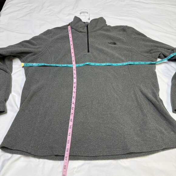 The North Face 1/4-Zip Fleece Women’s XXL Charcoal Gray EUC - Picture 7 of 9